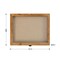 HBCY Creations Wood Shadow Box Display Case - Solid Wood with Acrylic Window - Security Latch - For Mementos and Keepsakes